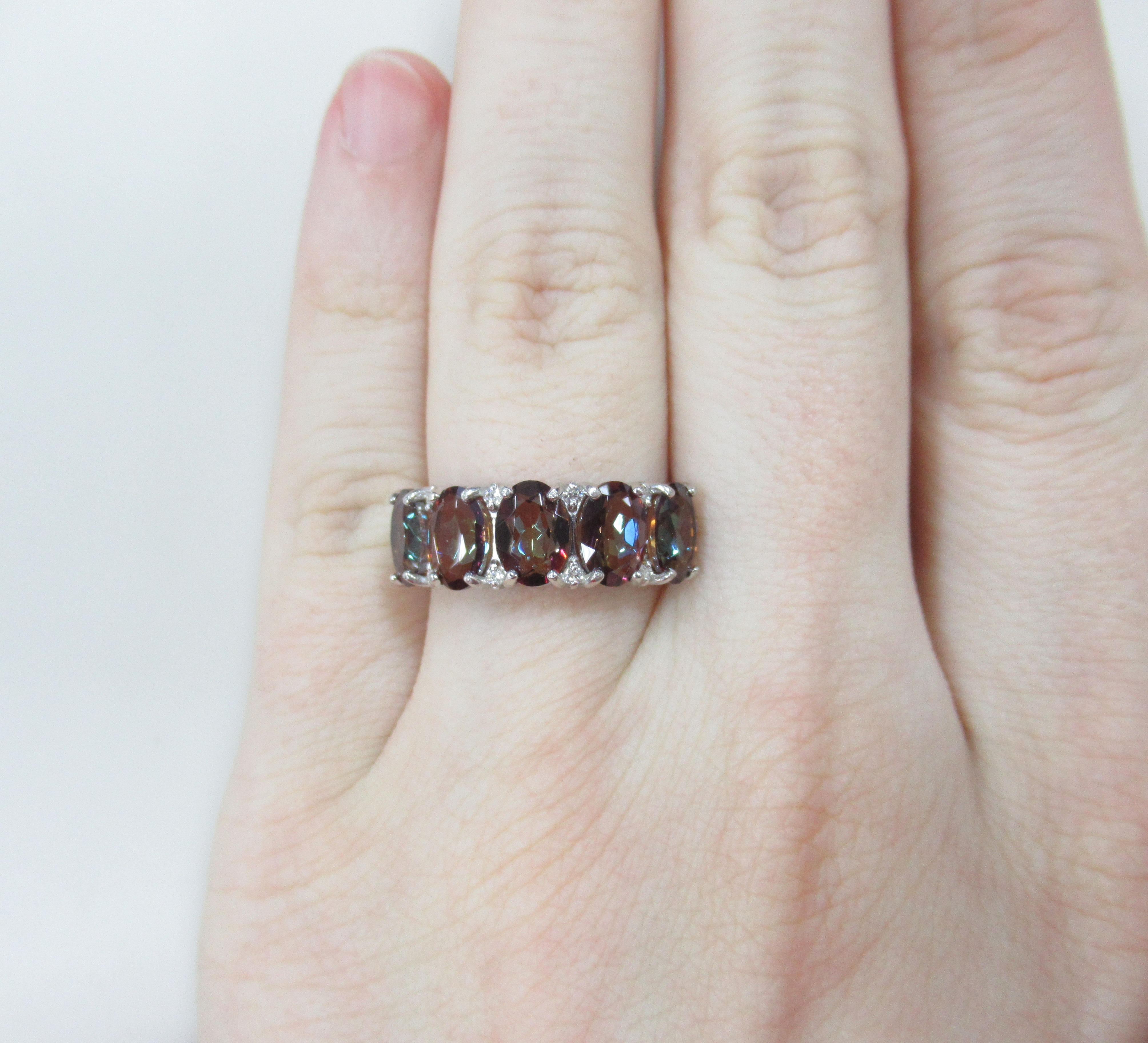 Серебряное кольцо с горным хрусталем